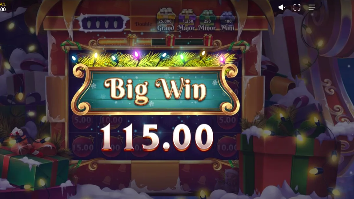 Jingle Bells Bonanza 2 slot game interface